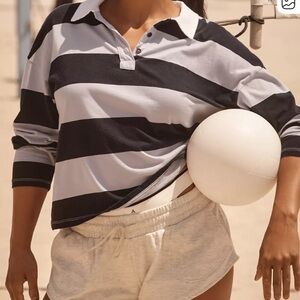 Sundry Stripe Polo Free People